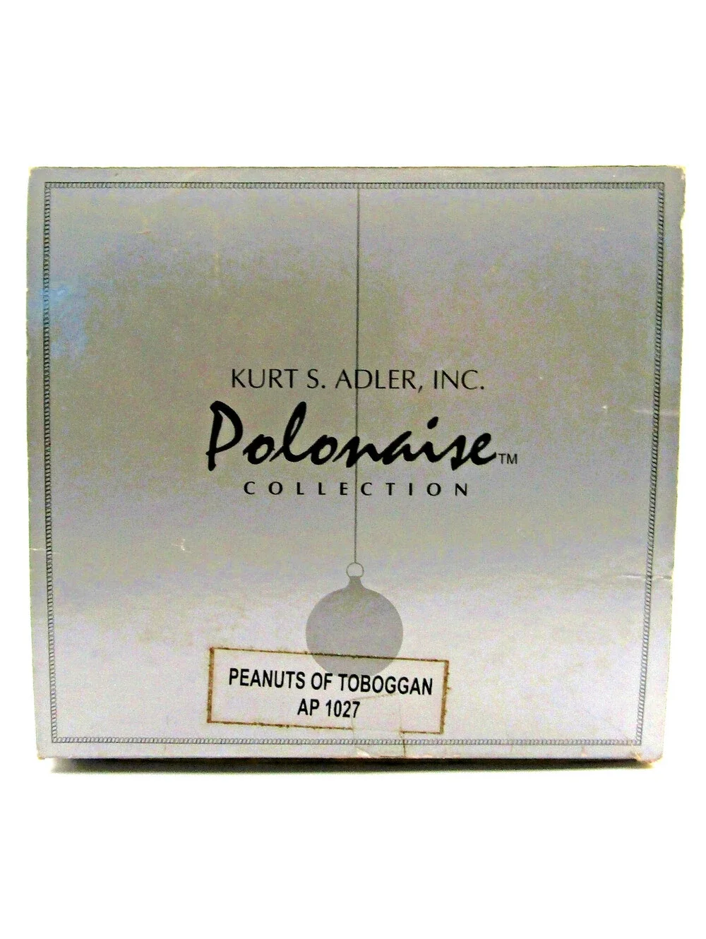 Kurt S. Adler Komozja Polonaise Peanuts on Toboggan Ornament with Box